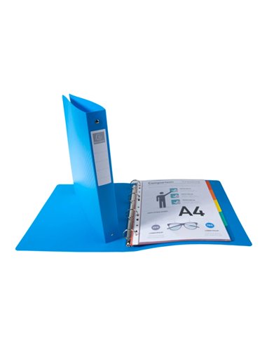 Classeur 4 anneaux exacompta forever young polypropylene a4 4/30mm assortiment.