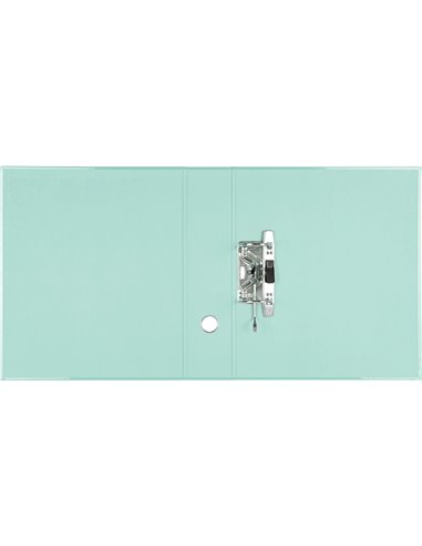 Classeur a levier liderpapel a4 color system dos de 80 mm coloris menthe.