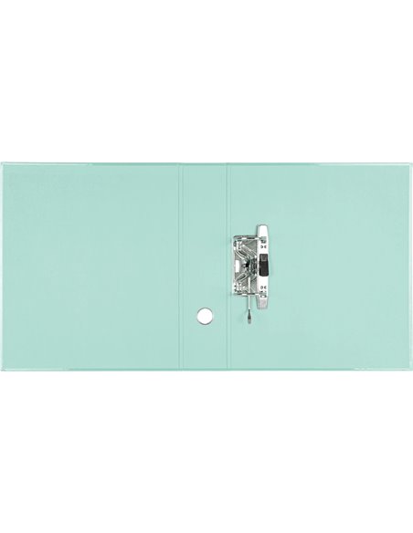 Classeur a levier liderpapel a4 color system dos de 80 mm coloris menthe.