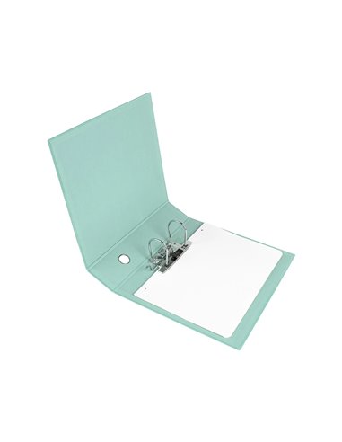 Classeur a levier liderpapel a4 color system dos de 80 mm coloris menthe.