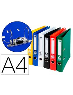 Classeur levier liderpapel a4 documenta carton rembordé 1,9mm dos 75mm rado métallique coloris assortis classiques.