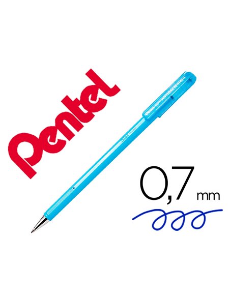 Bille superb antibacterialbleustylo a bille - pentel superb antibacterial - pointe moyenne - bleu.