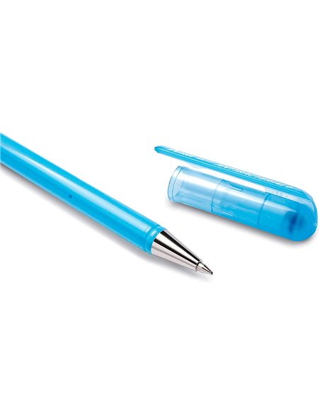 Bille superb antibacterialbleustylo a bille - pentel superb antibacterial - pointe moyenne - bleu.