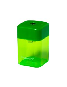 Taille-crayon q-connect économique réservoir plastique transparent 1 usage. 2