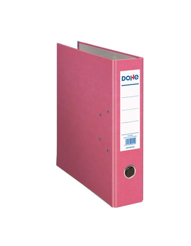 Classeur à levier Dohe, format folio, dos 70 mm, œillet, anneau et porte-cartes sur le dos, carton doublé polypropylène, coins m