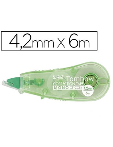 Correcteur tombow mono micro dévidoir mini ruban 4.2mmx6m aucune ombre photocopie fax.