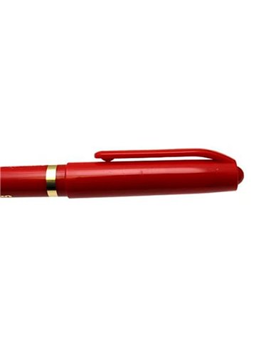 Feutre uniball sign pen encre super ink couvrante pointe feutre nylon ogive largeur trace 1mm coloris rouge.