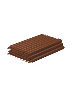 Coffret de 25 crayons de couleur en plastique Jovi Plasticolor - Résistants - Ne tachent pas - Agréables à gratter - Finition br