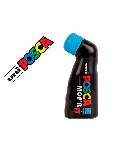 Marqueur posca peinture pointe ronde coloris bleu clair.