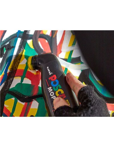 Marqueur posca peinture pointe ronde coloris vert fonce.