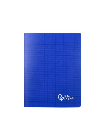 Cahier piqure liderpapel couverture pp 170x220mm 96p seyes coloris bleu.