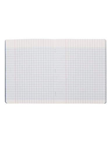 Cahier piqure liderpapel couverture pp 170x220mm 96p seyes coloris bleu.