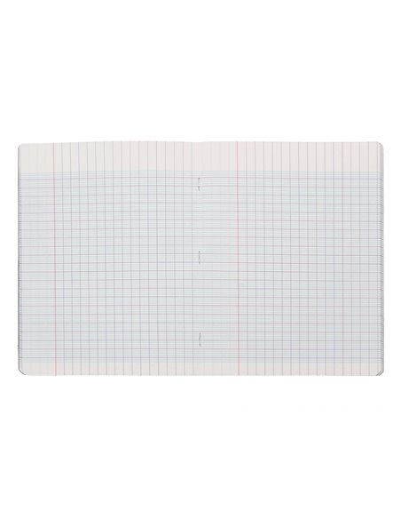 Cahier piqure liderpapel couverture pp 170x220mm 96p seyes incolore.