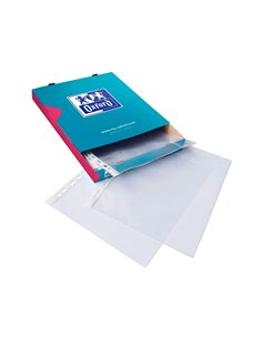 Pochette oxford polypropylène lisse 9/100e perforée usage intensif a4 210x297mm boîte 100 unités. 2