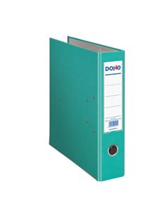 Classeur à levier Dohe format A4 - Dos 70 mm - Œillet, anneau et porte-cartes sur le dos - Carton doublé polypropylène - Coins m