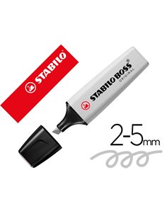 Surligneur stabilo boss original pastel encre base eau pointe biseautee largeur trace 2/5mm coloris poudre de.