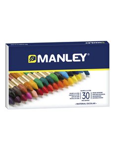 Lot de 30 crayons de couleur Manley - Idéal pour diverses techniques et applications - Large gamme de couleurs - Couleurs assort