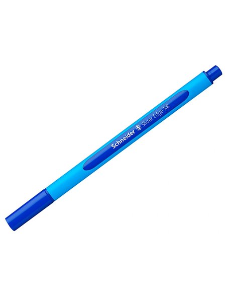 Stylo-bille schneider slider edge pointe moyenne coloris bleu.