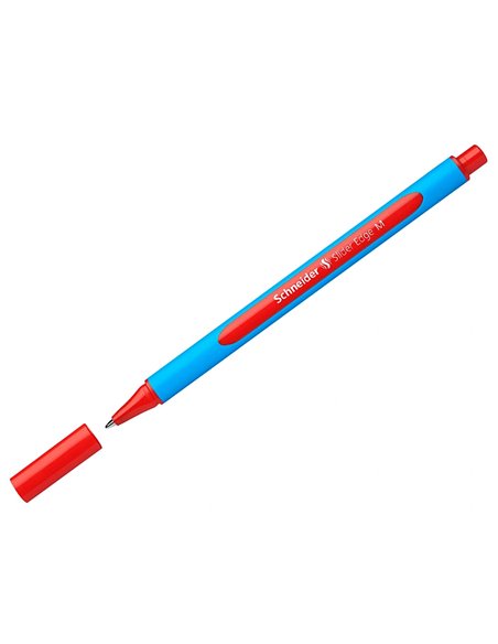 Stylo-bille schneider slider edge pointe moyenne coloris rouge.