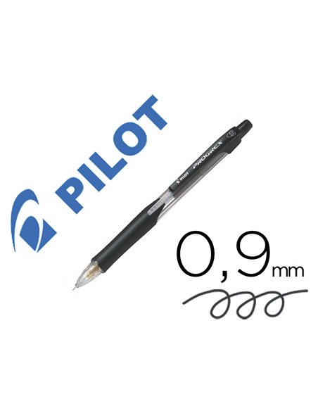 Porte-mines pilot progrex begreen rechargeable 0,9mm coloris noir.
