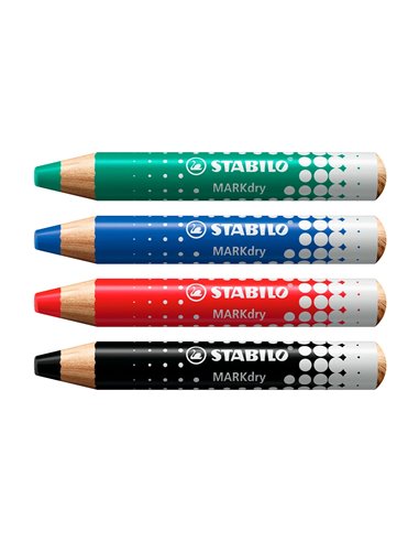 Marqueur sabilo boss markdry pour ecrire sur de tableau blanc 4 marqueurs 1 taille crayon 1 chiffonette.