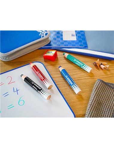 Marqueur sabilo boss markdry pour ecrire sur de tableau blanc 4 marqueurs 1 taille crayon 1 chiffonette.
