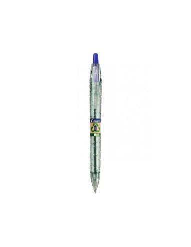 Pack pilot begreen b2p ecoball 10 stylos-bille pointe moyenne + 10 recharges bleu.