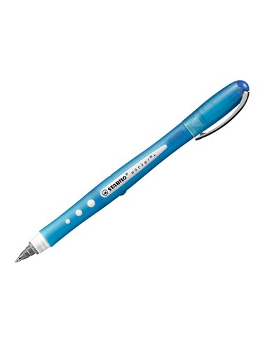Roller stabilo worker colorful pointe en metal corps plastique encre liquide pochette de 4u.