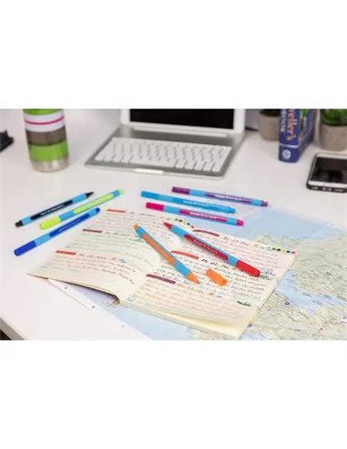 Stylo-bille schneider slider edge xb couleur assorties packde 10.