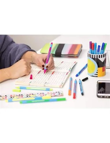Stylo-bille schneider slider edge xb couleur assorties packde 10.