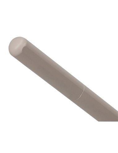 Stylo-plume et etui en simili cuir belius space b monochrome sans agrafe encre bleue coloris gris dans coffret cadeau.