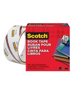 Ruban de réparation Scotch Book - 38,1 mm x 13,7 m - Transparent