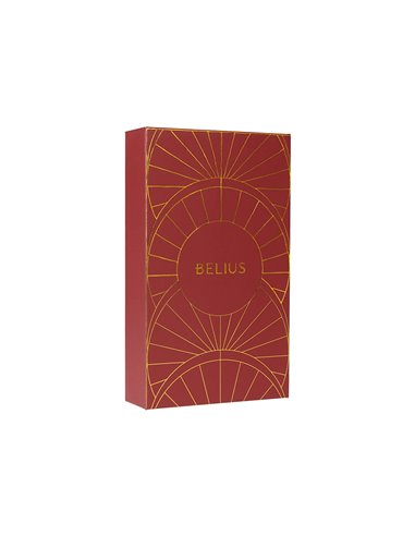 Stylo-plume et etui simili cuir belius soiree alum. Details et attributs or encre bleue coloris bordeaux coffret cadeau.