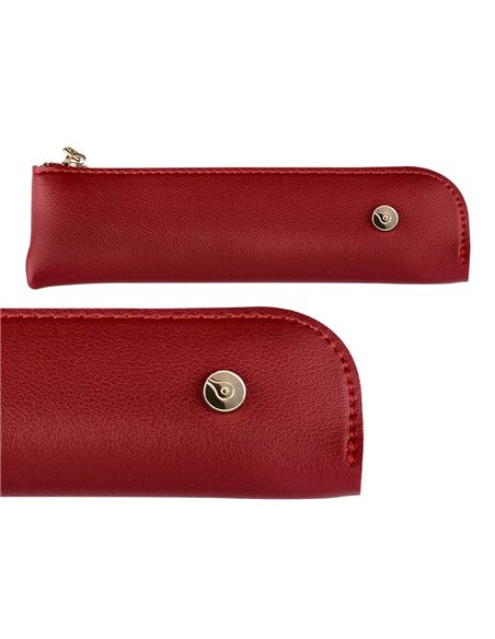 Stylo-plume et etui simili cuir belius soiree alum. Details et attributs or encre bleue coloris bordeaux coffret cadeau.