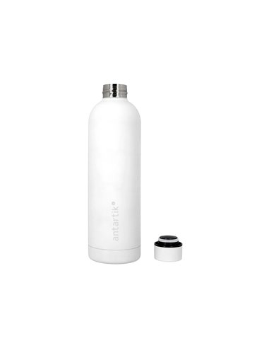 Bouteille isotherme antartik acier inoxydable sans bpa 750ml coloris blanc.