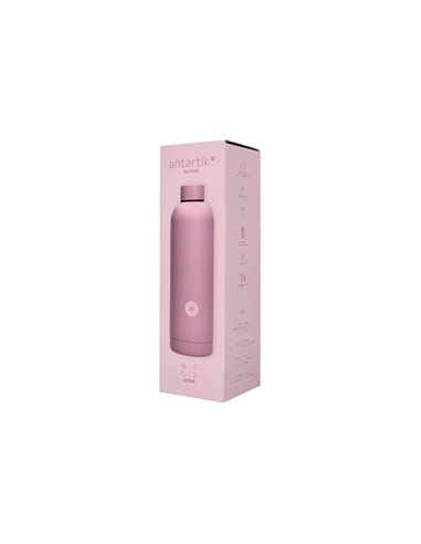 Bouteille isotherme antartik acier inoxydable sans bpa 750ml coloris rose.