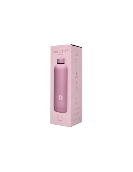Bouteille isotherme antartik acier inoxydable sans bpa 750ml coloris rose.