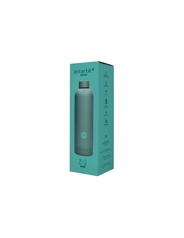 Bouteille isotherme antartik acier inoxydable sans bpa 750ml coloris turquoise.