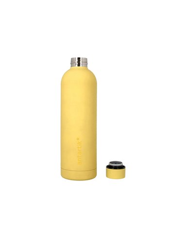 Bouteille isotherme antartik acier inoxydable sans bpa 750ml coloris jaune.