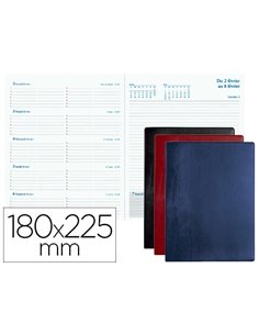Agenda exacompta espace 22 semainier barbara janvier/janvier 1 semaine 2 pages 225x185mm coloris assortis.