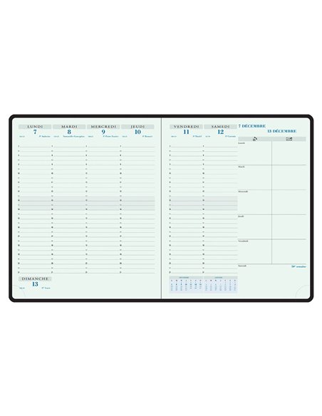Agenda exacompta broché horizons 22 semainer couverture plastique 1 semaine 2 pages 225x185mm coloris assortis.