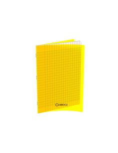 Lotde 10 cahiers cambridge polypro jaune indechirable et lavable papier velin extra 24x32 cm piqure 80g seyes 80g.