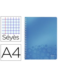 Cahier pp s a4 160p q perf wow bleu.