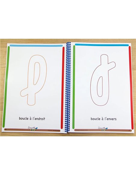 Cahier entrainement hamelin serpopdile je m entraine a ecrire en cursive a5 55 pages avec stylo.