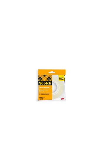 Lot de 8 rubans adhésifs Scotch - Faciles à découper - 19 mm x 33 m - Transparent