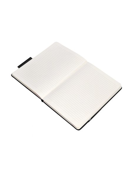 Carnet a4 antartik notes lignecouverture rigide fermeture elastique 100 pages 80gr coloris noir.