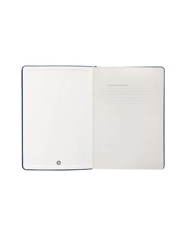 Carnet a4 antartik notes papier uni ivoire couverture rigide fermeture elastique 100pages 80gr coloris bleu marine.