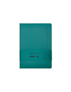 Carnet a4 antartik notes lignecouverture rigide fermeture elastique 100 pages 80gr coloris vert paon. 2