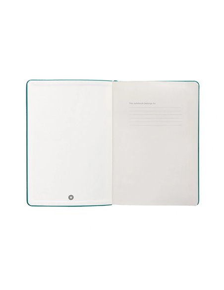 Carnet a4 antartik notes lignecouverture rigide fermeture elastique 100 pages 80gr coloris vert paon.
