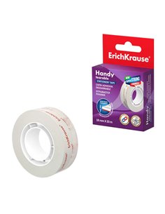 Ruban adhésif Erichkrause Handy Easy Tear 18 mm x 33 m - Haute transparence - Résistant à la lumière